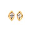 Niche Design Oval Irregular Rhombus Diamond-Set Minimalist Stud Earrings Simple Temperament Versatile Earrings