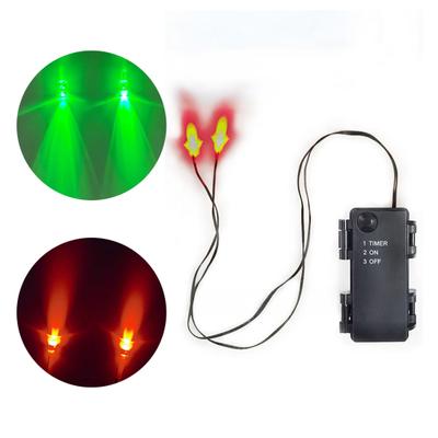 Świecące lampki LED sznurkowe z timerem Upiorne światełka LED w kształcie oczu Wodoodporne oświetlenie Halloween na maski, czaszki, rekwizyty