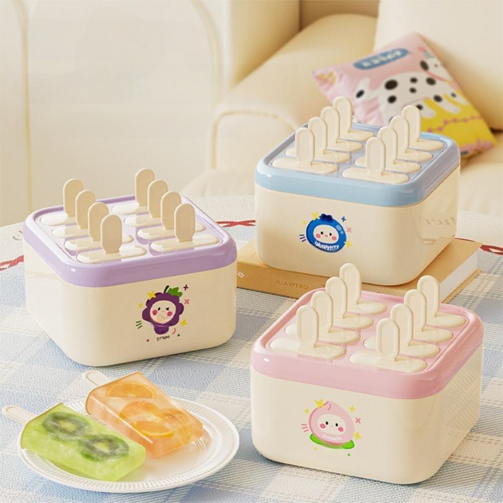 Household Popsicle Mold Cube Tray Plastic Ice Cream Makers Creative Popsicle Mold