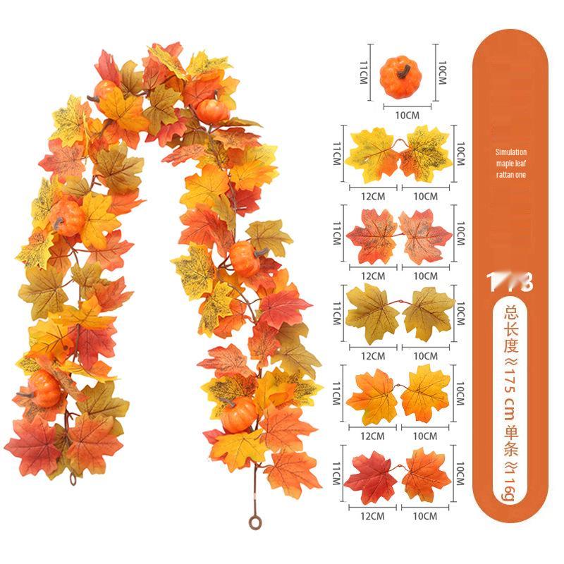 Skladem Podzimní a Halloweenská dekorace z javorových listů pro Vánoce a Den díkůvzdání