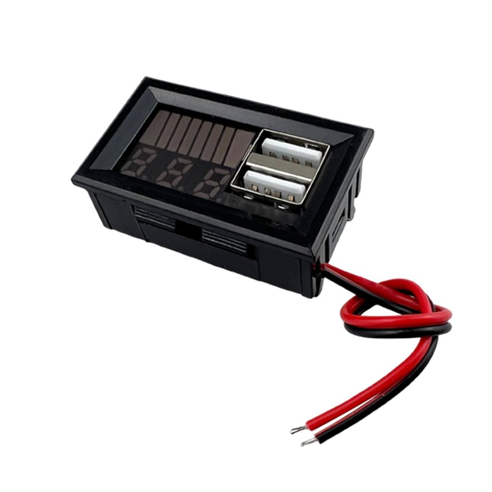 12V lead-acid battery, lithium battery, USB, new digital display battery, voltmeter, strong start power supply, dual USB