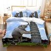 New 100% Bedding Set 3D Print Elephant Duvet Cover 3d King Size Girl Boy Animal Series European And American Style Bed Set Queen