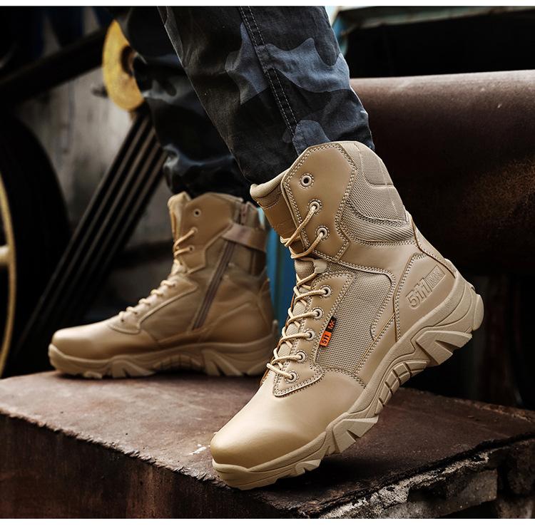 High Quality Military Leather Combat Boots for Men Combat Bot Infantry Tactical Boots  Bot Army Bots Army Shoes Waterproof