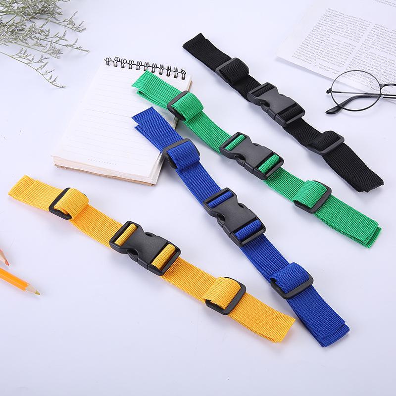 Детский рюкзак Противоскользящая нагрудная пряжка Фиксирующий ремешок Клипса 2cm Black with Buckle