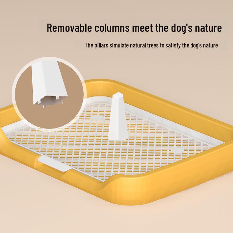 Flat Dog Toilet: Splash-Proof, Flushable Design for Small To Medium Dogs