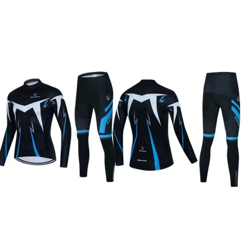 Men Women Cycling Jersey Long Sleeve Road Mountain Bike Sport Shirt Breathable Quick Dry Fall Season