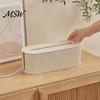 Cable Management Box Box, with Cover, Power Strip And Electrical Cord Solution Organizer, for Home Office Desktop Wire Storage Organizer