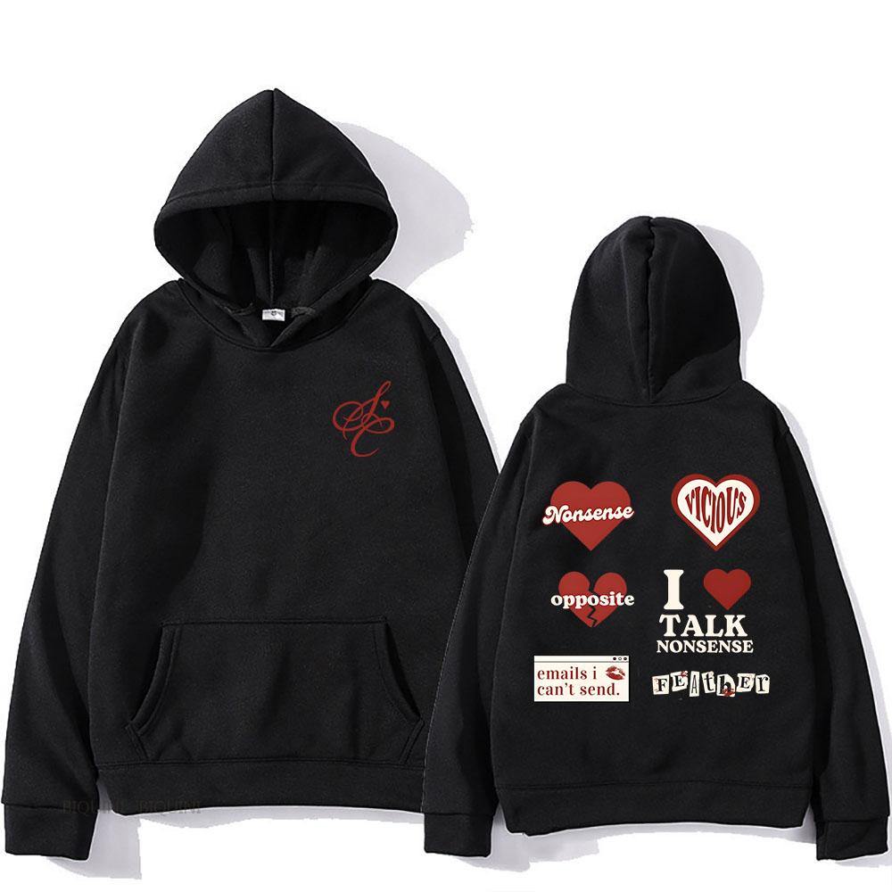 SabrinaCarpenter Emails I Can't Send Hoodies Long Sleeve Casual Men/Women Sweatshirts with Pocket Graphic Print Clothing