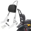 Motorcycle Detachable Rear Passenger Backrest Pad Sissy Bar Cushion For Harley Sportster XL883 1200 X48 Forty Eight 2004-2020