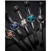 Carnival Marke 3D Gewölbtes Zifferblatt Luxus Automatikuhr für Mann Leder Wochentag Datum MIYOTA Mechanische Uhr Sport-Armbanduhr Männlich