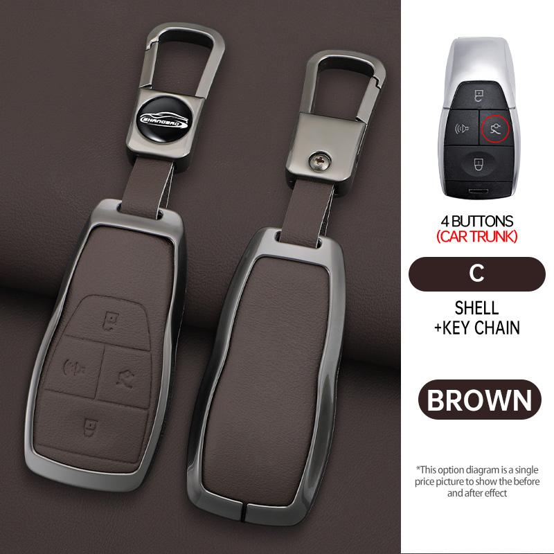 Suede Car Key Case Cover For Baic Beijing X7 Bj40 Senova D50 D70 X55 X65 Eu5 Eu7 Car Key Protector Keychain Accessories