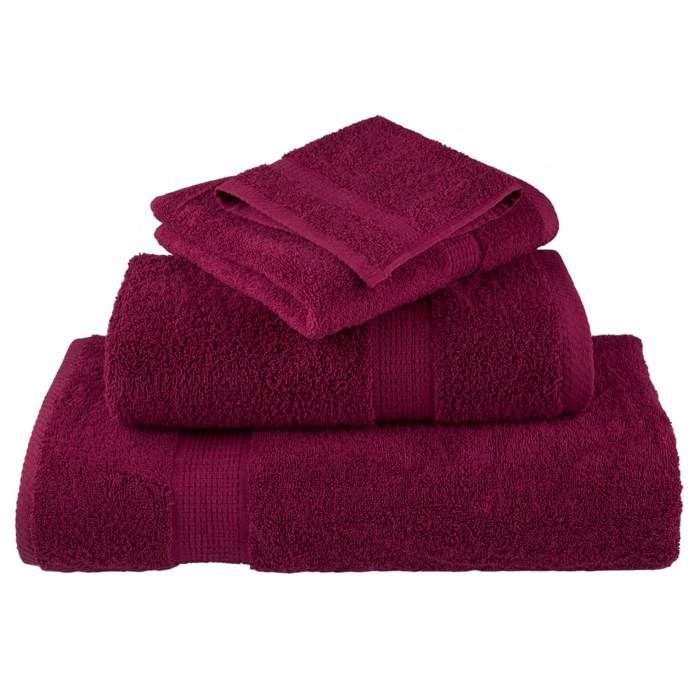 VidaXL Ensemble de Serviettes de Qualité Supérieure 12 pcs, Essuie-mains, Serviettes de Douche, Draps de Bain, Serviettes 137573
