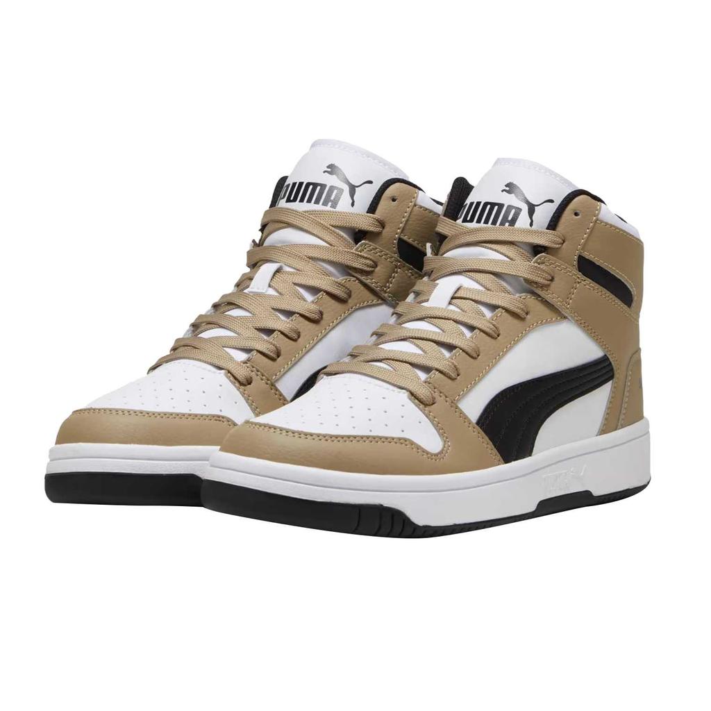 Puma Rebound Layup Textile, Artificial Leather Breathable Mid Top Skateboard Shoes Unisex 369573-50