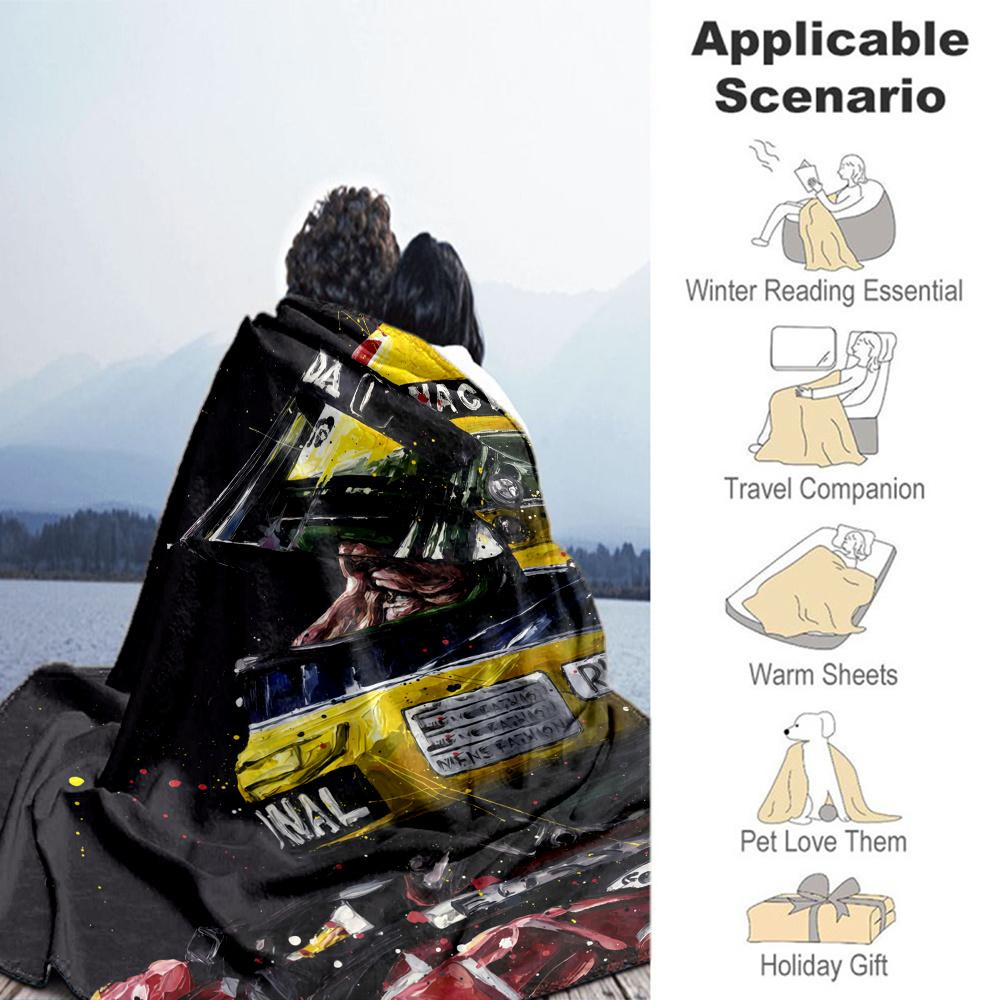 Ayrton Senna Blanket, High quality Comfortable for All Seasons, Home Decor, Warmth and Comfort