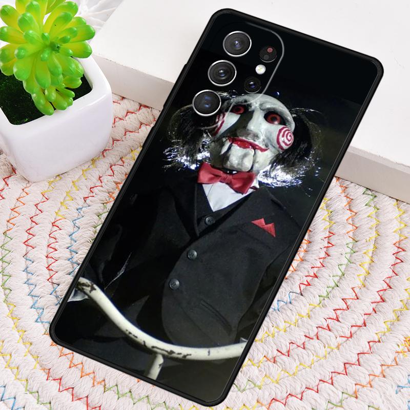 Jigsaw Saw Silicone Phone Case For Samsung Galaxy note 10 pro S26 S25 S24 S23 S22 S21 Plus S25Ultra Capa Cover