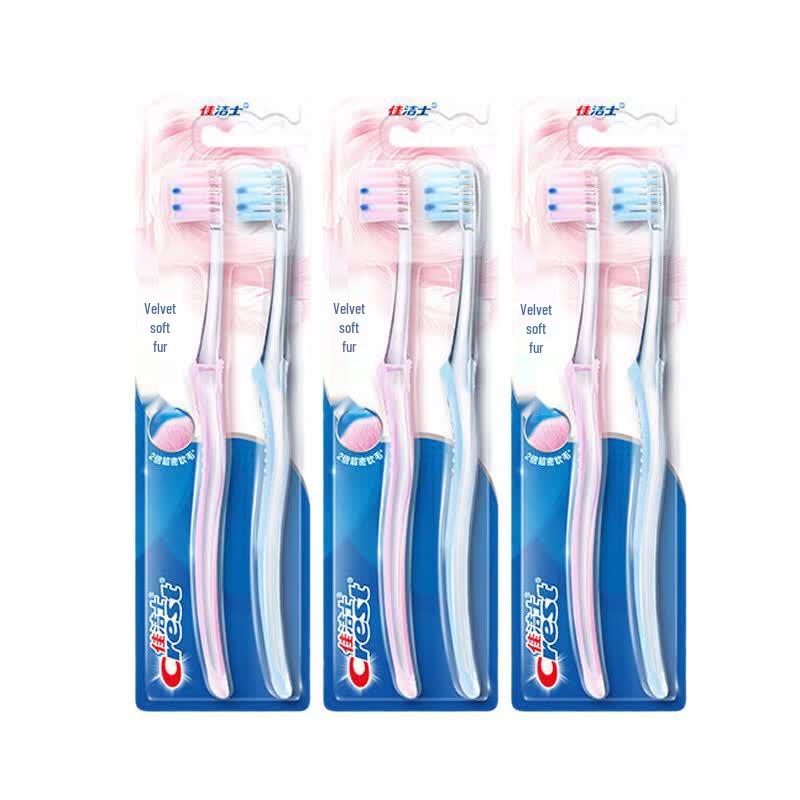 Crest Velvet Soft Bristle Toothbrush 6-pack