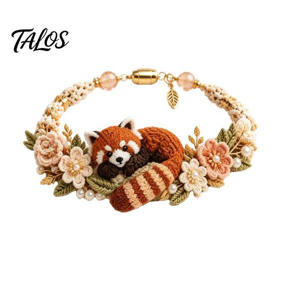 Fournitures pour la fabrication de bracelets Kit Animal Tissé DIY, Kit Fait Main Renard Chat Cerf Oiseau Loisirs Créatifs, Ensemble Crochet Floral pour Débutants Adultes Arts et Artisanat