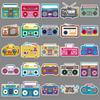 50 Cartoon Radio Doodle Stickers Personalized Retro Creative Decoration Mobile Phone Suitcase Water Cup Stickers