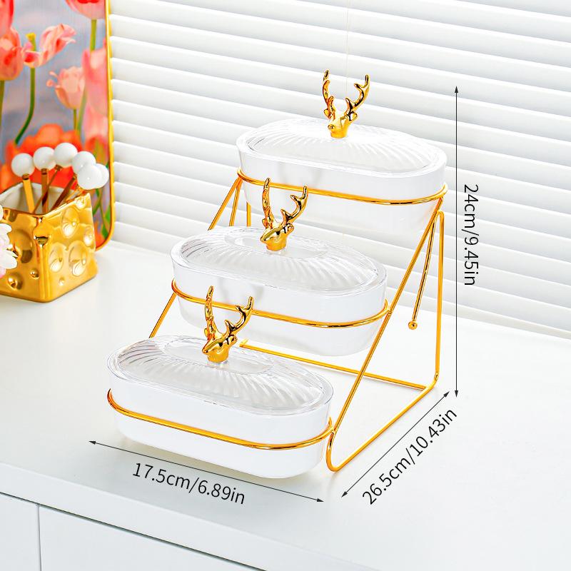 Farfurie de Servire Divizată pentru Fructe și Gustări Stil Nou pentru Living