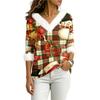 Christmas V-Neck Top with Elegant Cut for Party, Date and Everyday Wear