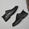2024 New Man Cow Leather Shoes Big Size 46 Man Office Business Dress Leather Flats Man Split Leather Wedding Shoes Soft Handmade