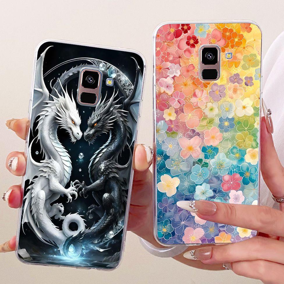 Clear Casing For Samsung Galaxy A8 Plus 2018 SM-A730F Phone Case For Samsung A8 Plus 2018 Cover Cute Fashion Funny Cool Painted