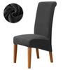 High Back Chair Cover Soft Velvet Chair Covers XL Size Spandex Chair Slipcover for Dining Room Wedding Banquet Bar Solid Color