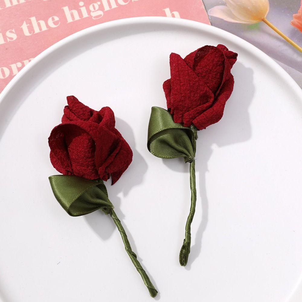5PCS Handmade Clothing Patch 3D Clothes Appliques Multi Purpose Fabric Tulip  Clothes Decoration