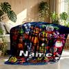 Custom Name Personalized Five Nights at Freddy's Print Blanket, Home Decor, Bedroom, Sofa, Camping, Couch, Gifts for Birthday Christmas