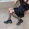 Women's Summer Sheer Polka Dot Calf Socks - Japanese College Style, Transparent JK Mid-Tube Core-Spun Silk.
