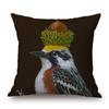 European Painting Goldfinch Rabbit Birds Flower Animals Posters Cushion Covers Decorative Pillows For Sofa XCM
