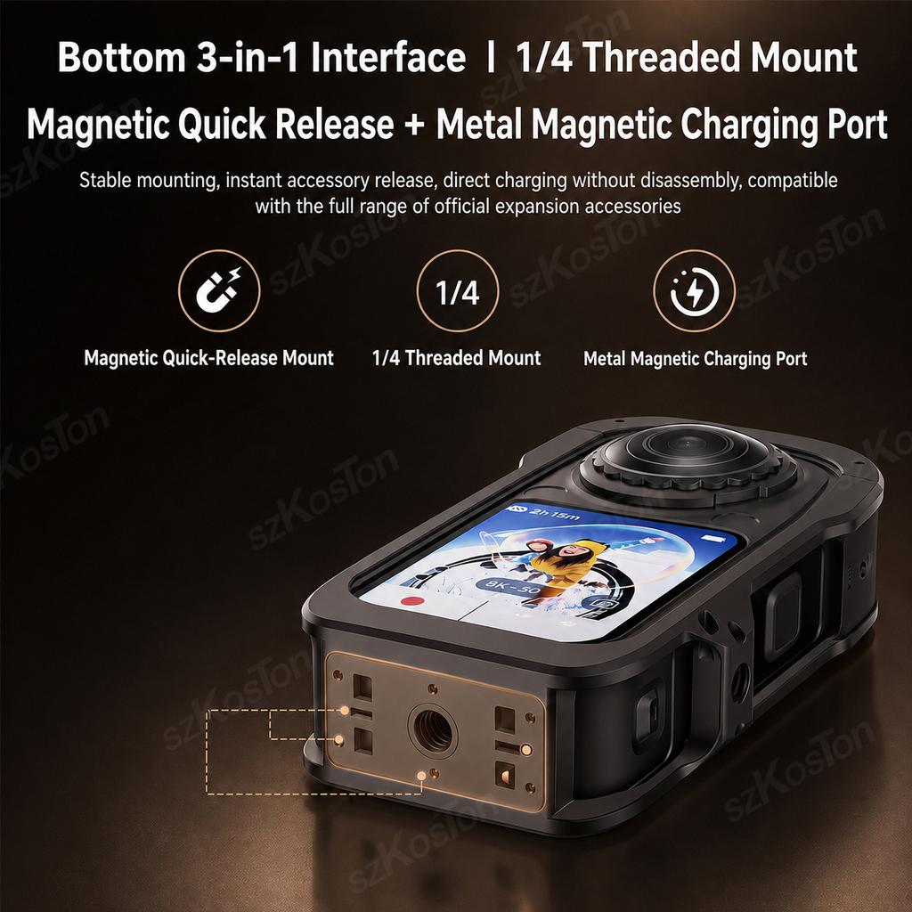 Metal Camera Cage for Insta161 X6 Expansion Protective Frame Case Shell Protector for Insta161 Camera Photography Accessories