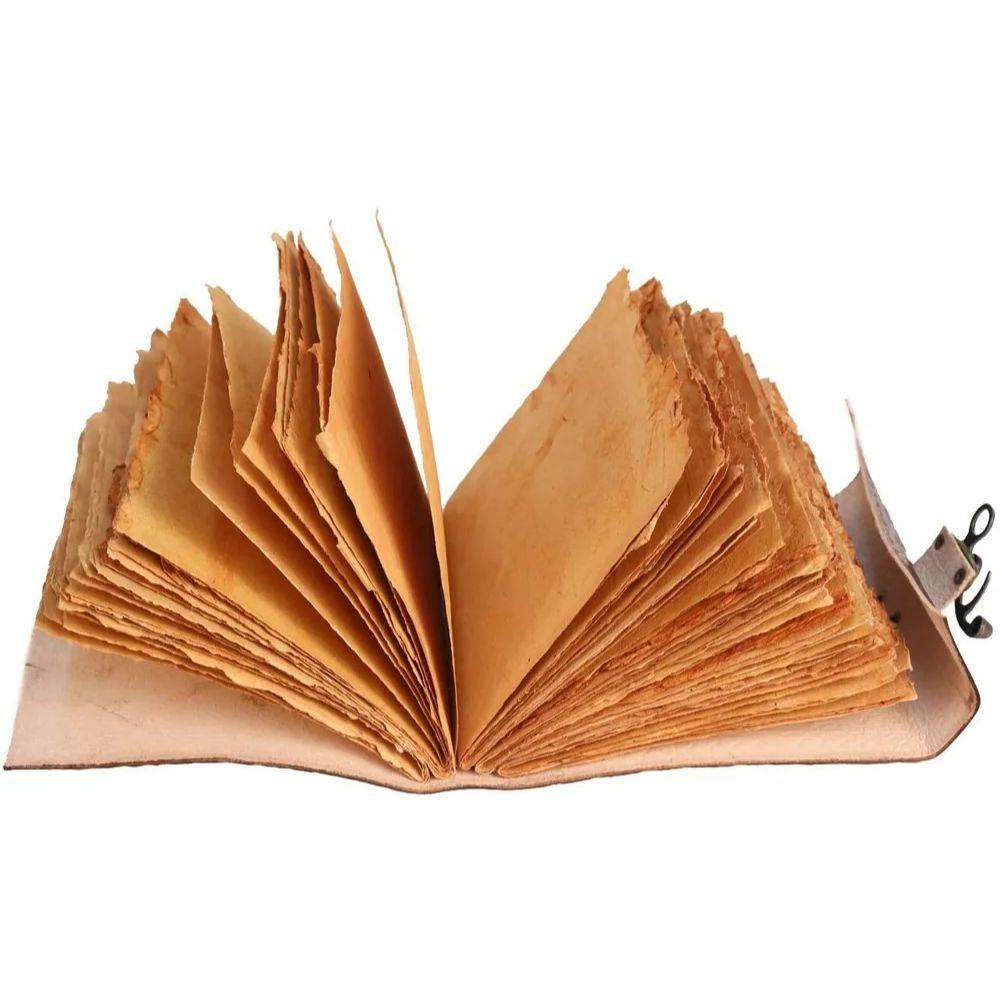 Vintage Leather Journal with Semi Precious Stone-Witch Journal for Men and Women