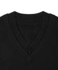 Yusentig Double V-Neck Knit Black Ak5Ap66410