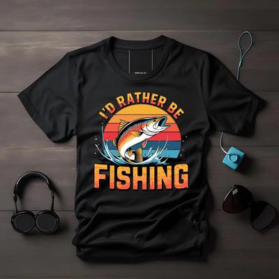 Funny Fishing T Shirt Retro Angler Design Humor For Fisherunisex Outdoor Birthday Fathers Day Vintage Soft Homme Unisex