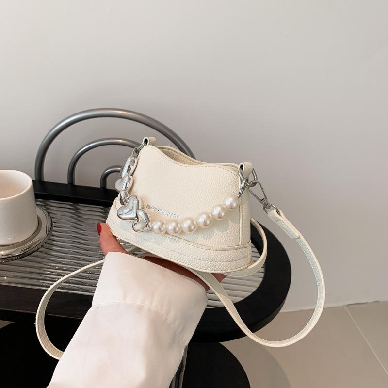 Women's Shoulder Bag  Summer New Fashion Love Pearl Mini Handbags Luxury Versatile Crossbody Small Bags for Party