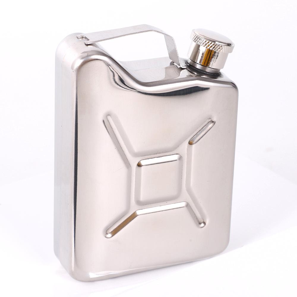 5Oz 304 Stainless Steel Alien oil Drum Hip Flask Hidden For Liquor Disguised Alcohol Container Bottle Outdoor Portable