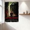 The Amityville Horror Vintage Metal Tin Sign Distressed Gritty Movie Poster Wall Decor Haunted House Art for Bar Cafe Man Cave