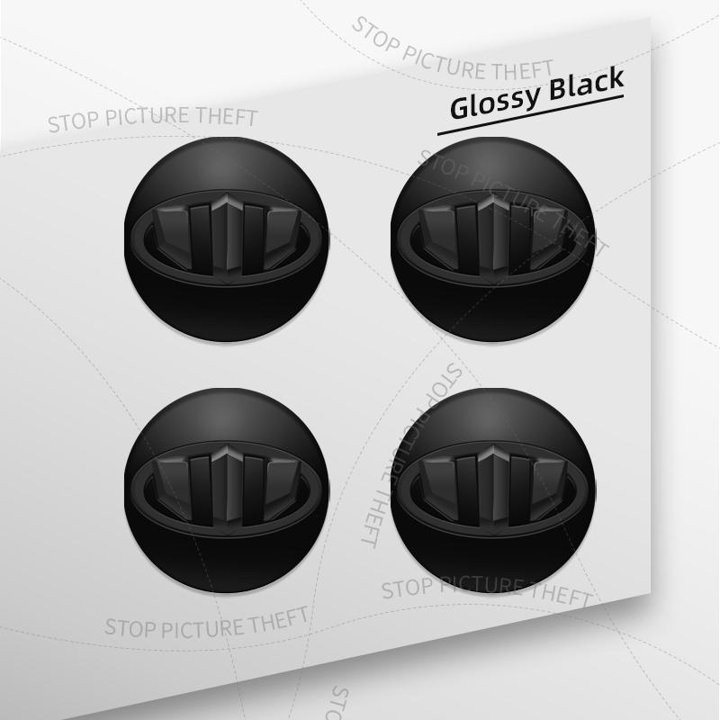 

4pcs 3D ABS Brenthon Modification Badge Car Wheel Hub Sticker Auto Emblem For Elantra Santa Fe I30 K3 K5 Sorento Stinger Ceed
