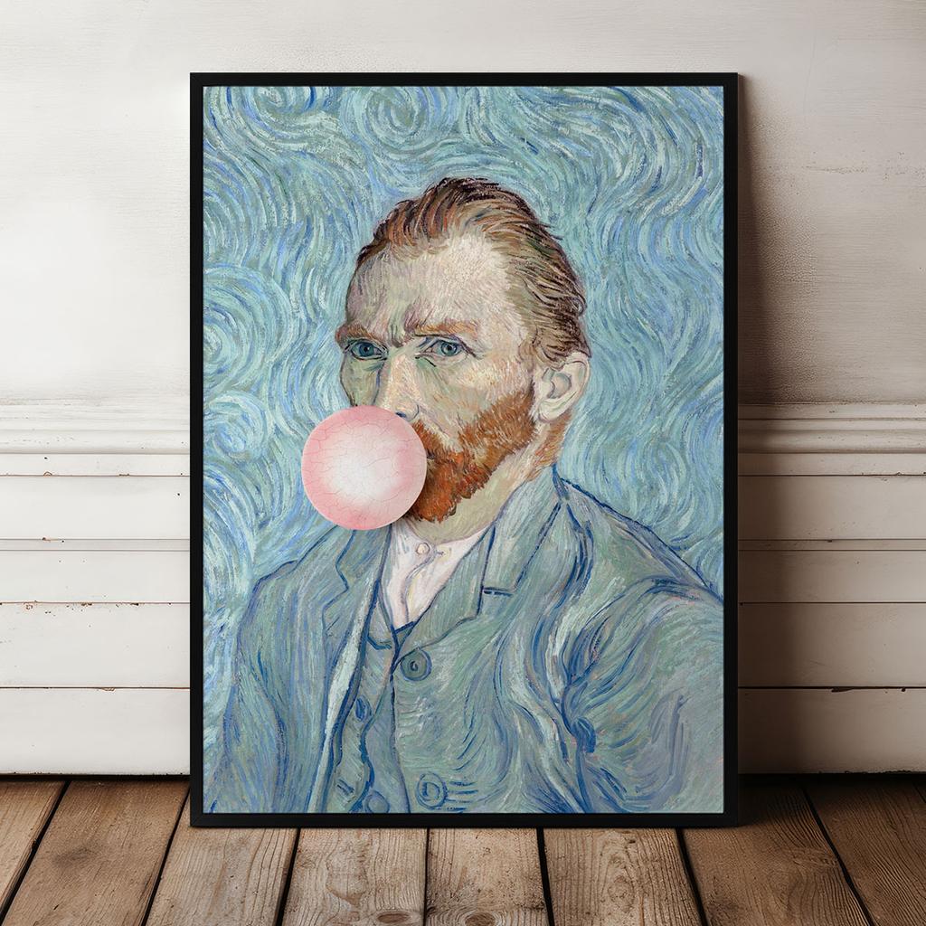 Plakat vincent van gogh z balonem pop art