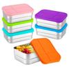 stainless steel fresh-keeping box with sealed lid thickened lunch box camping food packaging and storage box