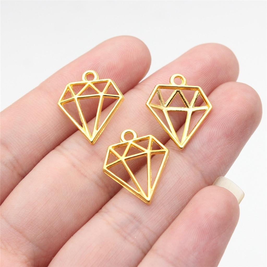 Charms Crown Pendants Minimalist Jewelry Components QC035