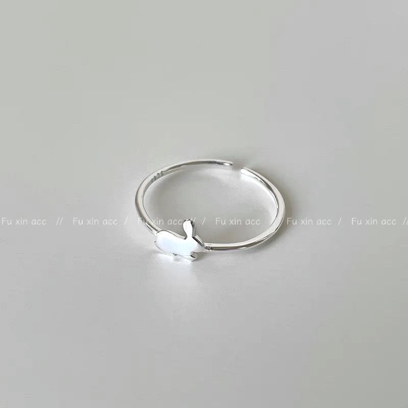 Elegant Rabbit Zircon Ring: Gold & Silver, All-Match Jewelry