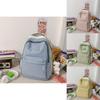 Nylon Large Capacity Backpack For Middle School Students With Letter Print Design For Daily Use