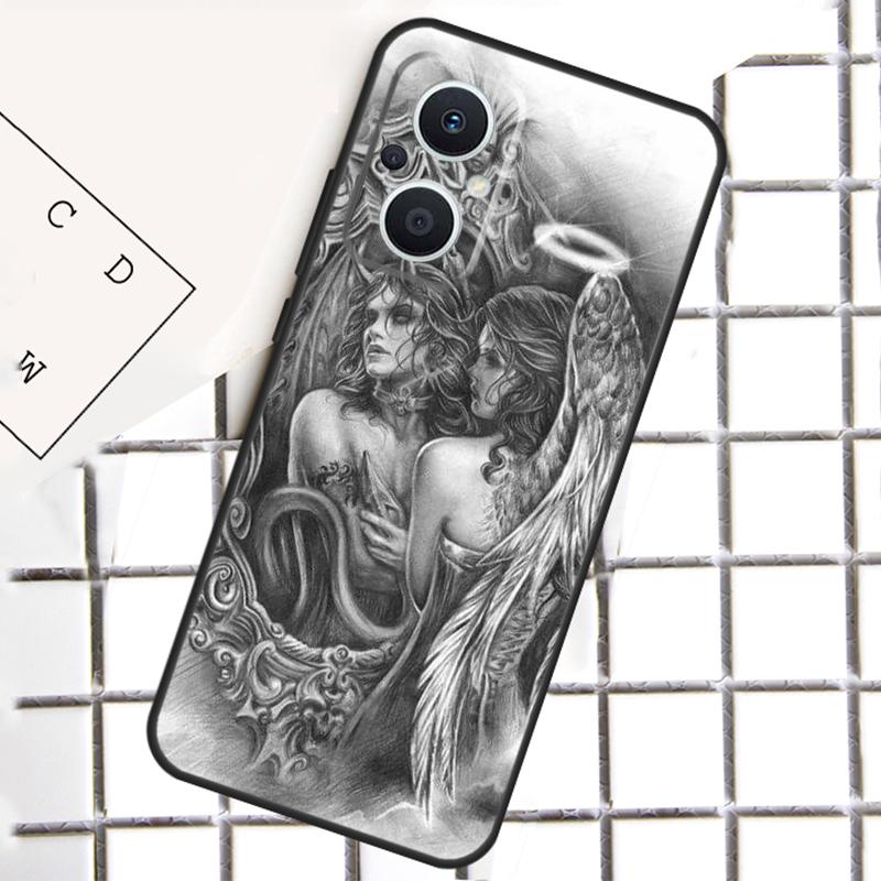 Devil Woman Phone Case For OPPO Reno 8T 7 8 Lite 14F 14 13 12 11 F 10 Pro OPPO Find X8 X6 X5 Pro Cover