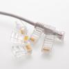 100PCS Unshielded RJ45 Modular Plugs Cat5e Networking Cable Connectors with Injection Molded Housing