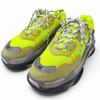 Great Low Cut Sneakers TRIPLE S Neon Yellow Mesh Mens 27.5 Used