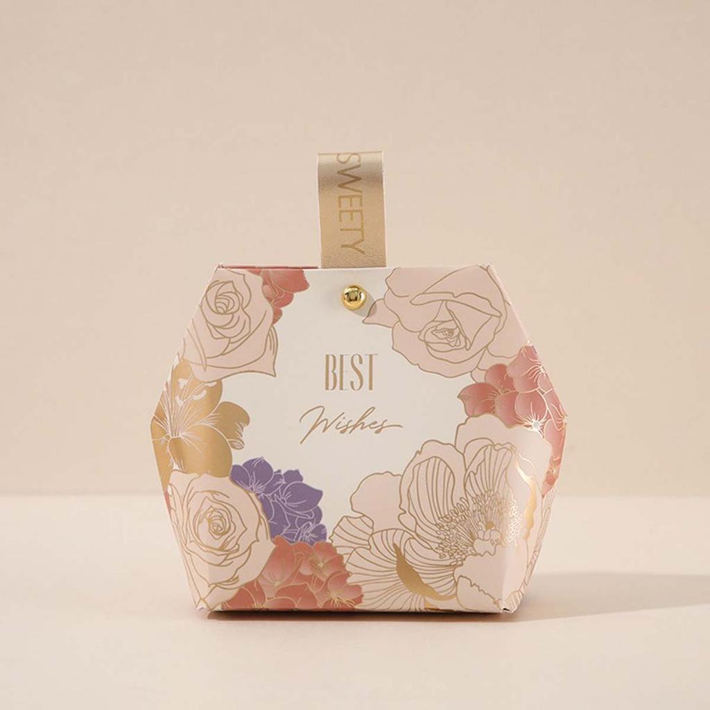 5pcs Creative New Wedding Candy Wedding Return Gift Candy Candy Bag Candy Gift Box Packaging Gift Decoration