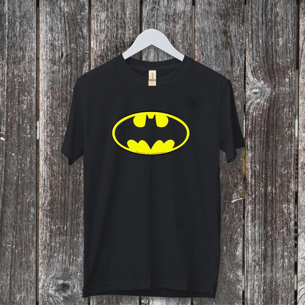 Batman Logo T Shirt Comfortable Heavy Cotton Black Size 2XL