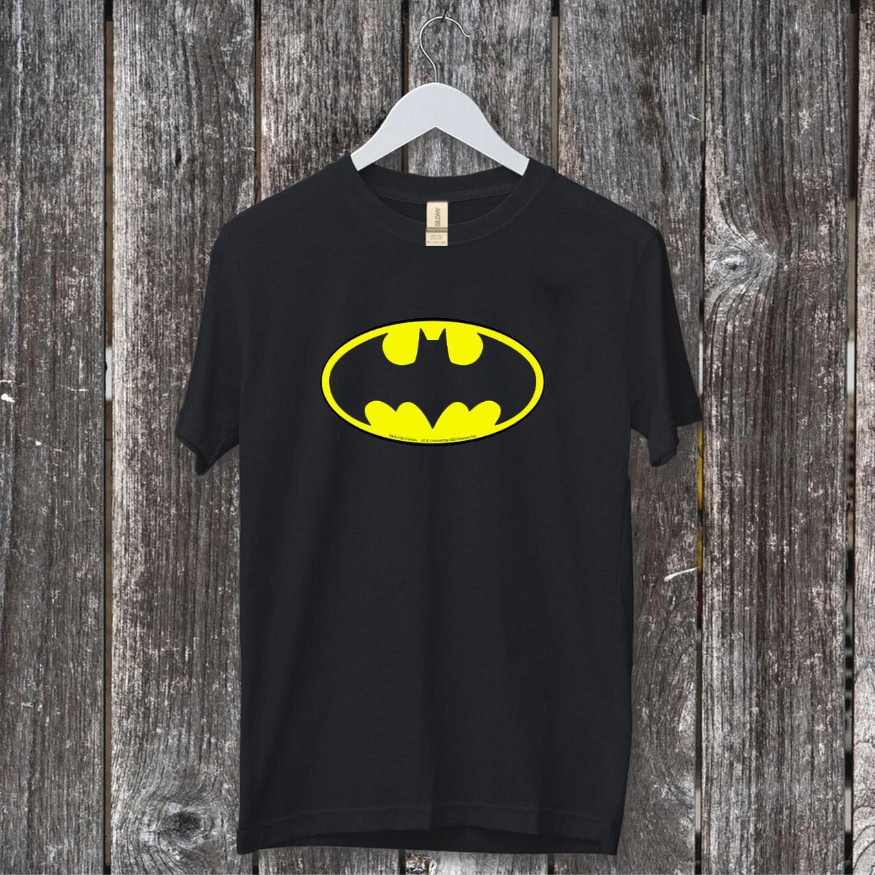 

Batman logo T shirt comfortable heavy cotton black size 2XL 4XL